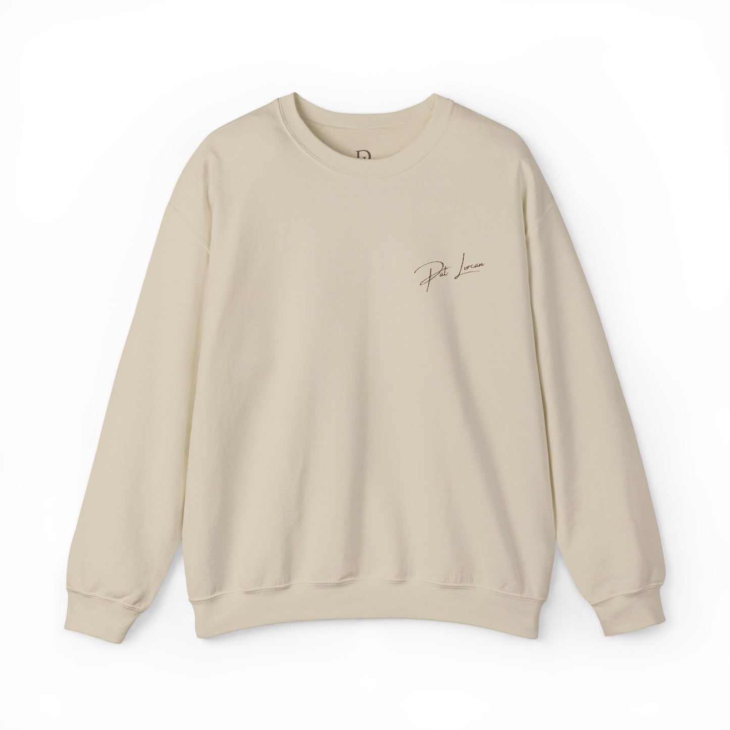 Sweat-shirt ras du cou de luxe brodé de Pat Lorcan