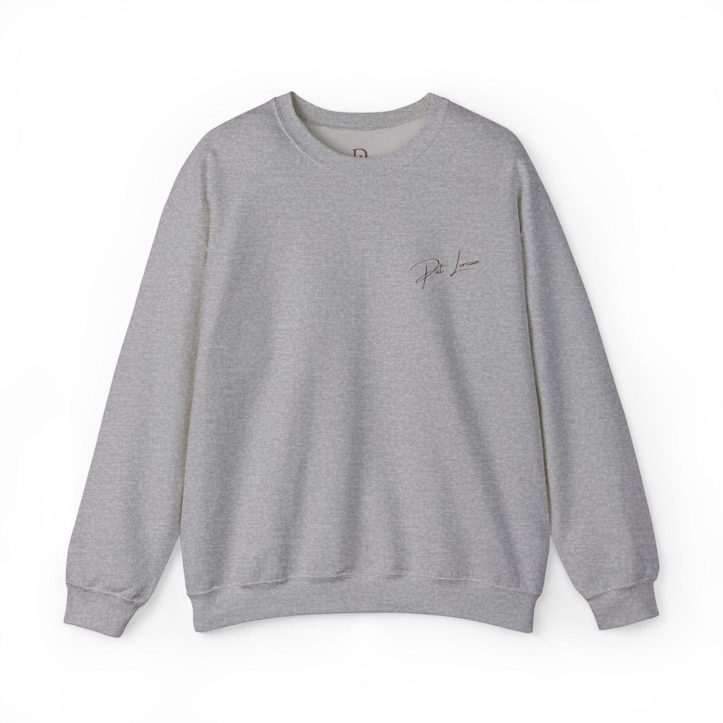 Sweat-shirt ras du cou de luxe brodé de Pat Lorcan