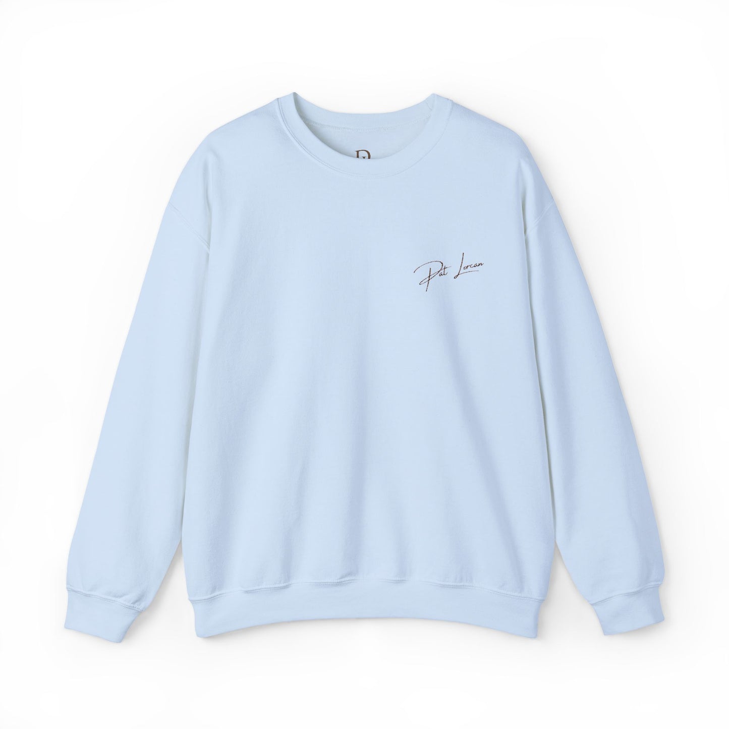Sweat-shirt ras du cou de luxe brodé de Pat Lorcan
