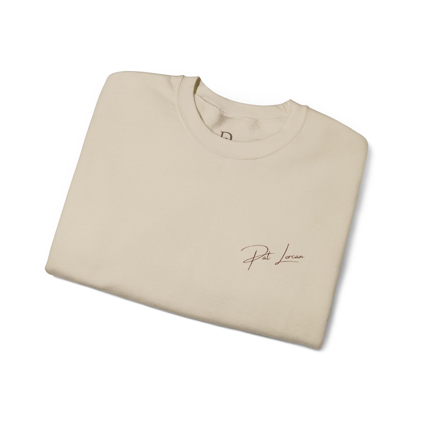 Sweat-shirt ras du cou de luxe brodé de Pat Lorcan 