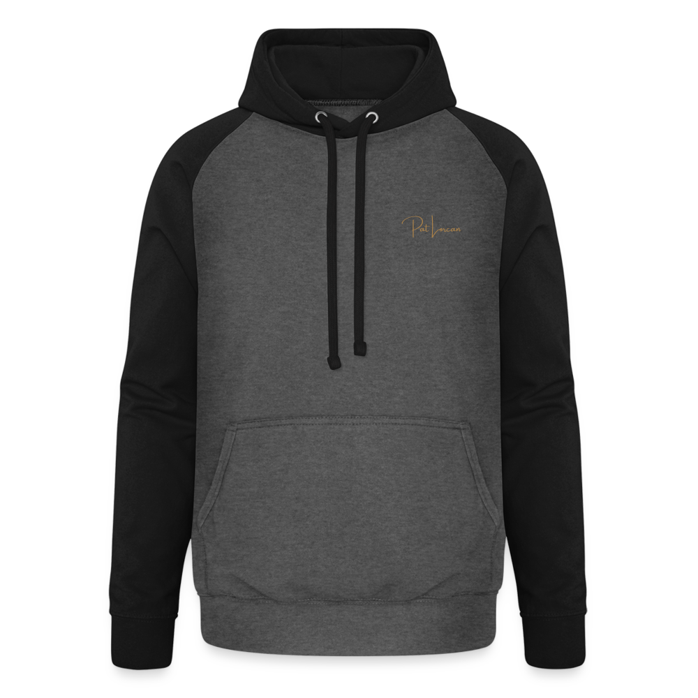 Pat Lorcan's Unisex Baseball Hoodie - graphite/black