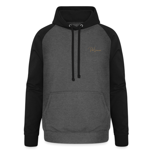 Pat Lorcan's Unisex Baseball Hoodie - graphite/black