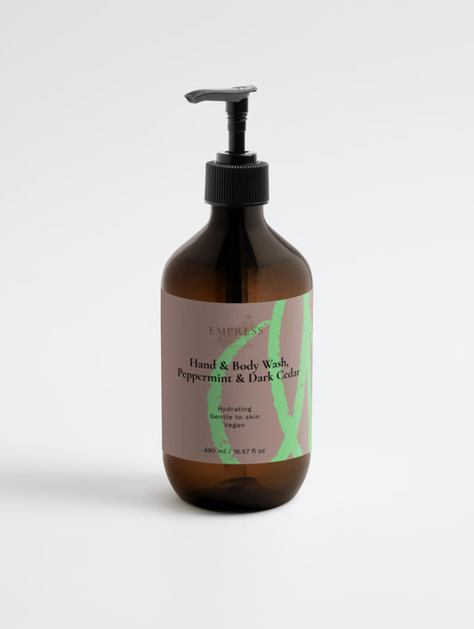 Hand & Body Wash | Peppermint & Dark Cedar